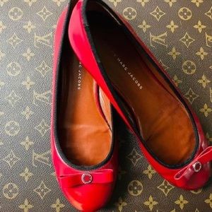 Marc by Marc Jacobs Red Ballerina Flats.